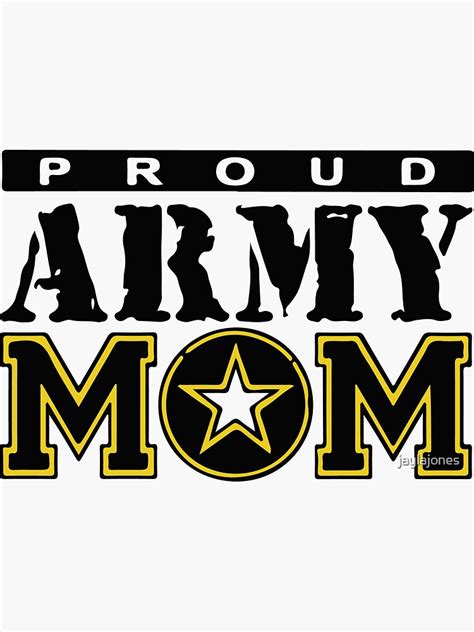 Proud Army Mom Sticker By Jaylajones Redbubble