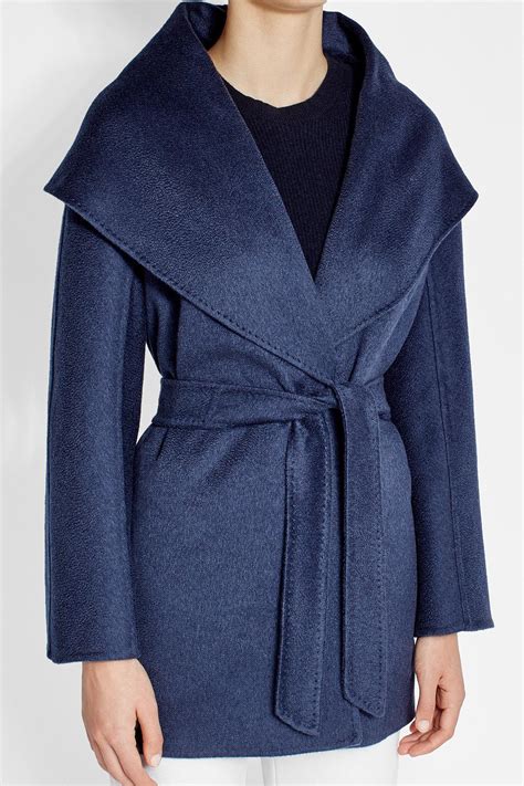 Lyst Max Mara Cashmere Coat In Blue