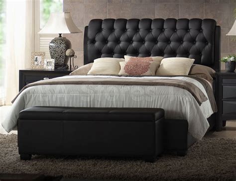 Black Upholstered King Bedroom Set