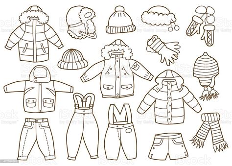 Imagenes Para Colorear De Ropa De Invierno - Impresion gratuita