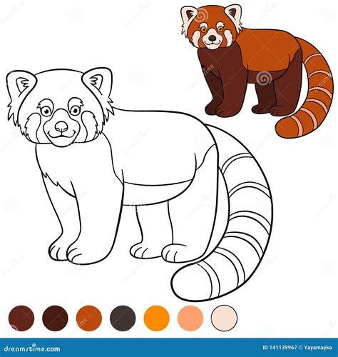 Red Panda Coloring Page