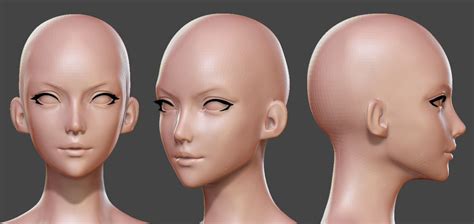 Head Reference Art Contest Anime Head Zbrush