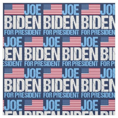 Joe Biden For President Fabric Zazzle