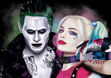 Harley Quinn Joker Marvel Villain Suicide Squad Pink Blue Etsy