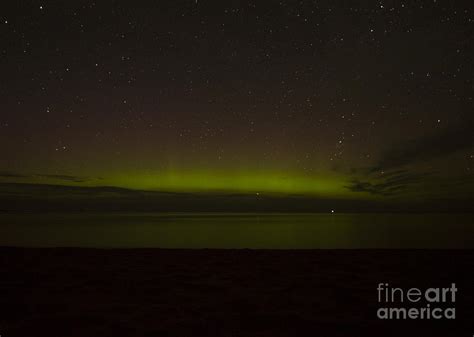 Northern Lights Over Lake Superior Photograph By Deborah Smolinske