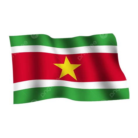 Suriname Flag Waving Transparent Png Vector Psd And Clipart With