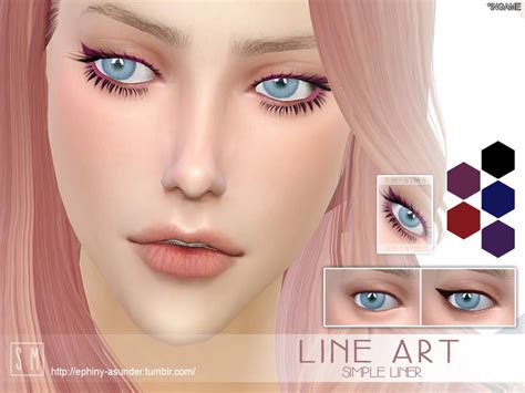 Line Art Simple Liner The Sims 4 Catalog