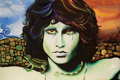Jim Morrison Free Shipping Canvas Print Of Original Painting Etsy