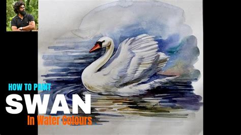 How To Draw Swan Make Water Colour Painting Of Swan Balaji Bhange