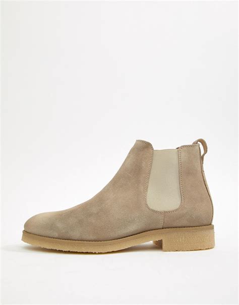 Orders containing fragrances, rugs, or lighting and orders greater than 30 units are not eligible for fast shipping. River Island Suede Chelsea Boot In Light Grey in Gray for ...