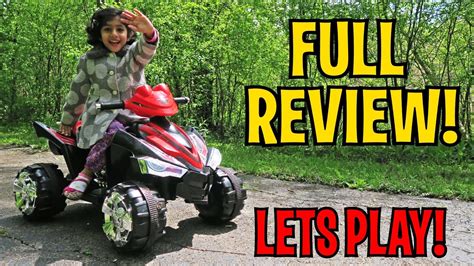 Unboxing And Lets Play Kids Ride On Atv Quad 4 Wheeler Rc Full Review