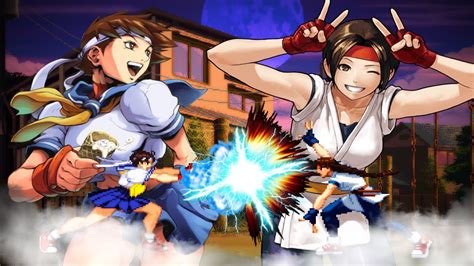 M U G E N Sakura Kasugano Vs Yuri Sakazaki Epic Fight Street Fighters Vs King Of Fighters