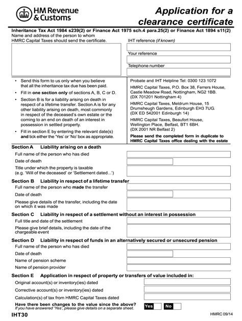 The fastest way to get a tax clearance certificate in south. Iht30 - Fill Out and Sign Printable PDF Template | signNow