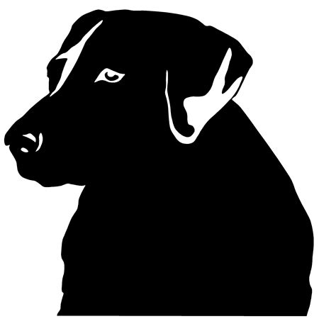 Lab Silhouette Decal