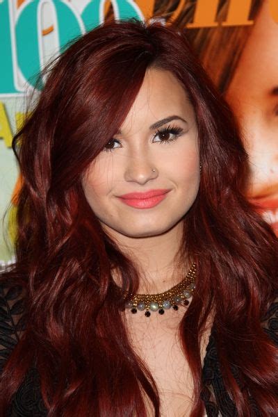 Demi Lovato Brown With Red Undertones New Hair Color Pinterest