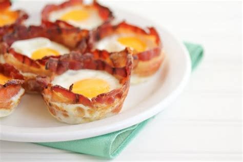 Breakfast Egg Cups With Bacon Minute Recipe Kirbie S Cravings