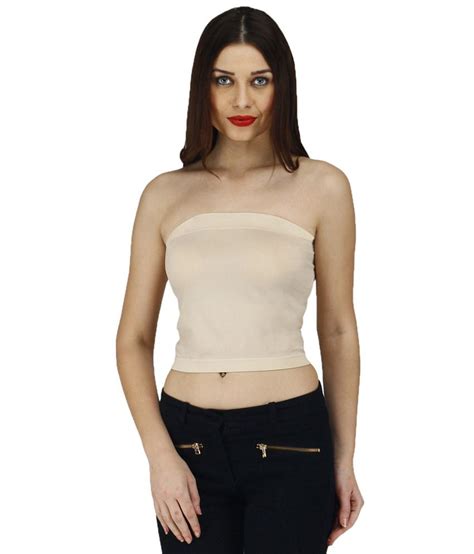 Buy Golden Girl Beige Tube Top Online At Best Prices In India Snapdeal