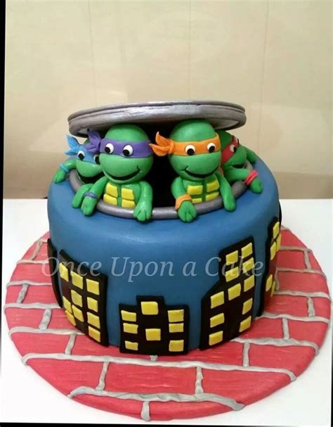 8 Round Chocolate Cake With Teenage Mutant Ninja Turtles Artofit