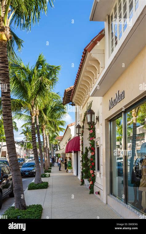 Stores On Worth Avenue In Downtown Palm Beach Treasure Coast Florida