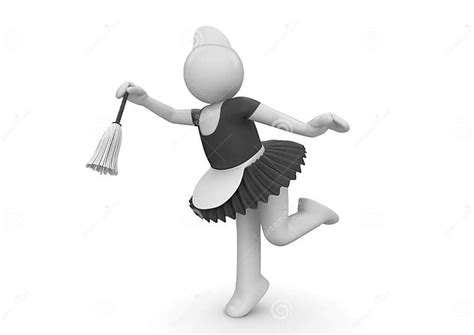 Cute Maid At Work Workers Stock Illustration Illustration Of