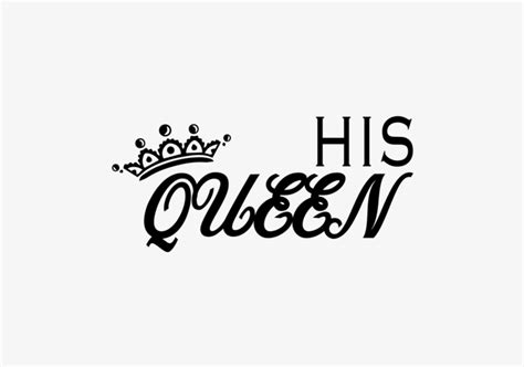 Queen And King Svg Her King His Queen Graphic By Artinrhythm