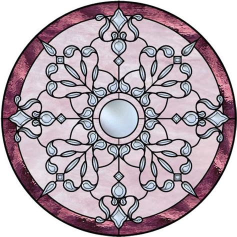 Circle Stained Glass With Circle Bevel Stained Glass Stained Glass