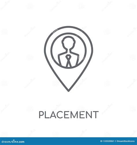 Placement Linear Icon Modern Outline Placement Logo Concept On Stock