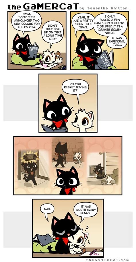 Pinterest Gamer Cat Fun Comics Cat Comics