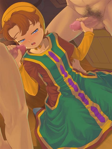 Rule 34 Blush Brown Hair Censored Dragon Quest Dragon Quest Vii