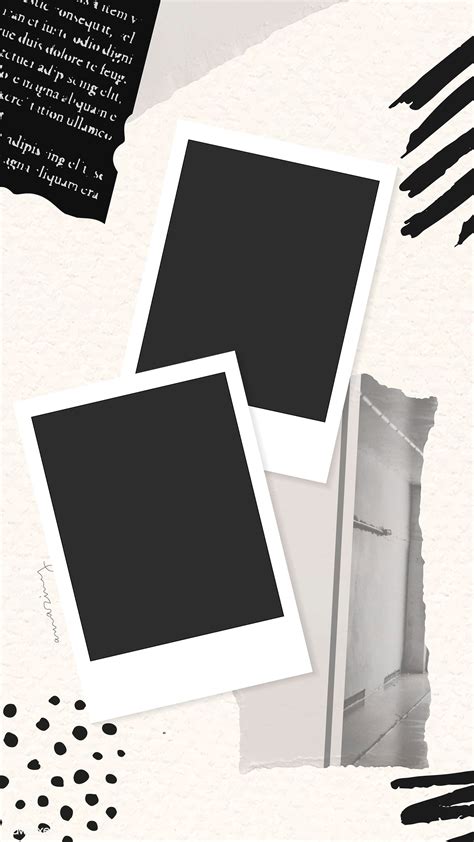 Download Premium Vector Of Collage Of Photos And Ripped Paper Phone