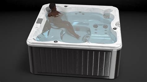 3d Nude Women In Hot Tub With Water Turbosquid 1727860