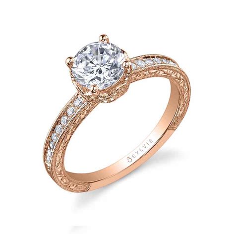 Inspired by years past these antique style engagement rings are made to be passed down for generations to come. Vintage Inspired Classic Engagement Ring - Rosemarie