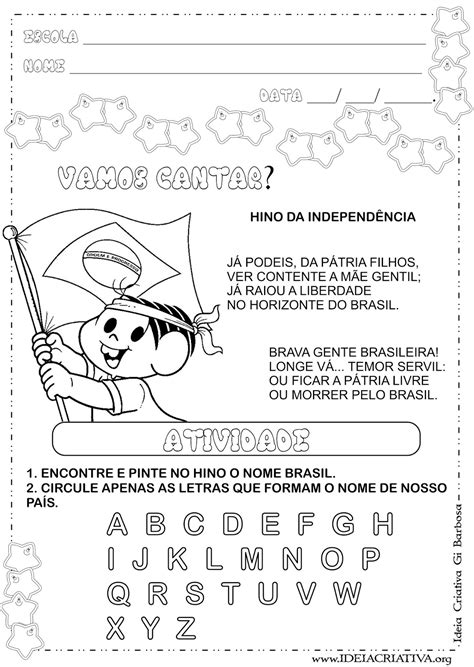 Atividade Independencia Do Brasil 2 Ano