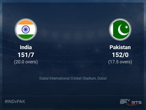 India Vs Pakistan Live Score Over Super 12 Match 16 T20 16 20 Updates
