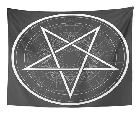 Artwork Wall Hanging Satan Baphomet Star Reversed Pentagram Satanic