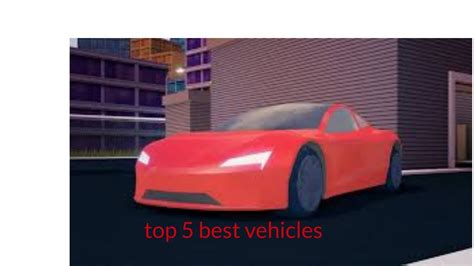 Roblox is one of the most popular games of the last time and is characterized by remaining intact even with the large number of new titles that appear. TOP 5 BEST VEHICLES IN JAILBREAK - YouTube