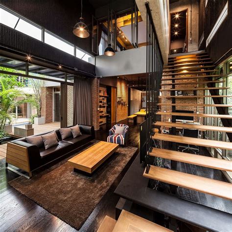 Industrial And Modern Side By Side Two Houses In Bangkok Interior