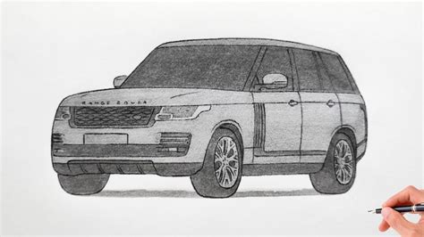 How To Draw A Land Rover Range Rover 2018 Drawing Car Coloring