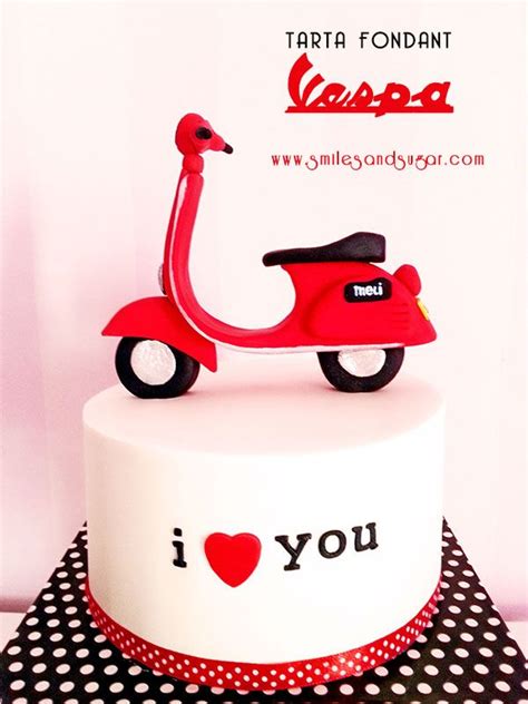 Vespa Cake Tarta Fondant Vespa Tartas Personalizadas Valladolid