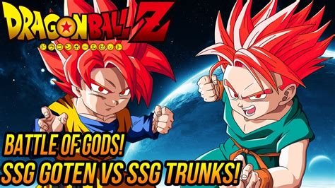 Time is running out, but a new strategy may be the key to victory. DragonBall Z: Super Saiyan God Goten VS Super Saiyan God Trunks "Battle of Gods" - YouTube
