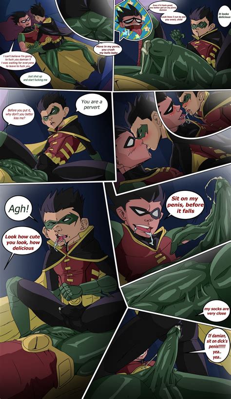DC Dick Grayson And Damian Wayne Robin Teen Titans Comic Eng