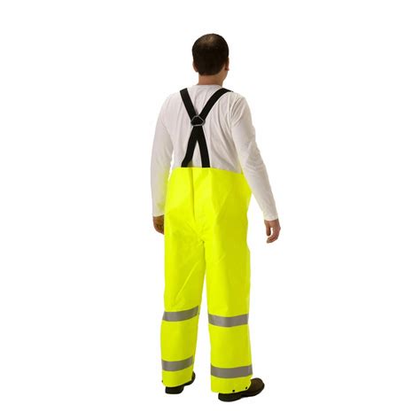 Fr Rain Bib With Fly Class E Hi Vis Lightweight Rain Gear Arclite