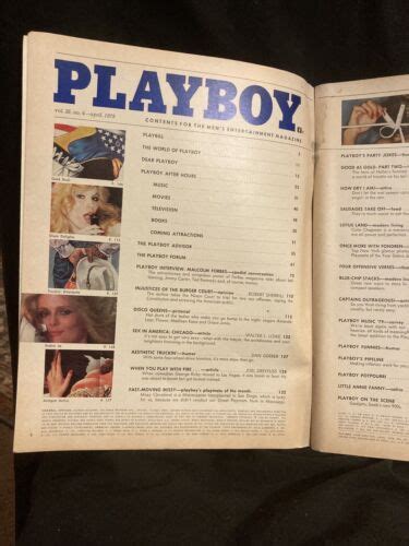 Playboy Magazine April 1979 Debra Jo Fondren Playmate Missy