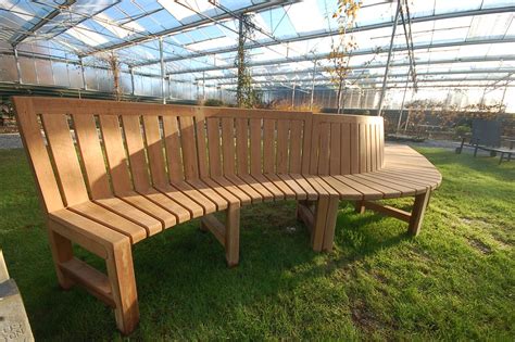 Curved Wooden Garden Benches Handcrafted In Yorkshire Woodcraft Uk
