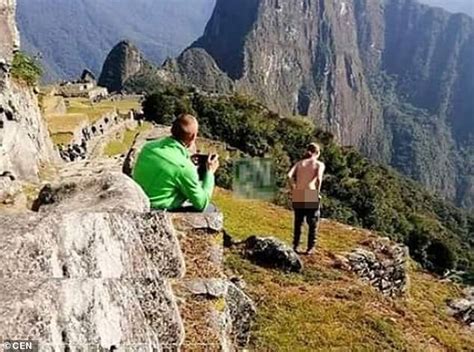 Two Austrian Tourists Are Arrested After They Stripped Off At Machu Picchu Daily Mail Online