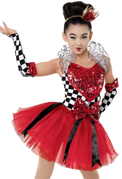 Weissman Queen Of Hearts Character Dress Dance Outfits Modern