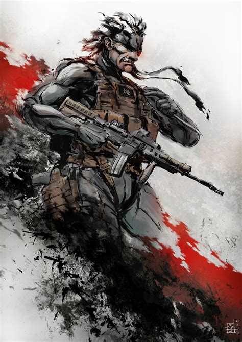 Fanart Of Old Snake From Metal Gear Solid 4 Metal Gear Solid Old Snake