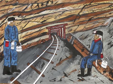 Old Coal Miners Painting By Jeffrey Koss Painting By Jeffrey Koss Pixels