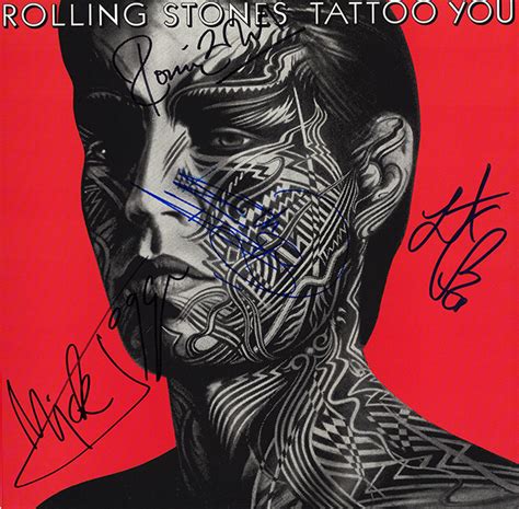 The Rolling Stones Band Signed Tattoo You Album Artist Signed