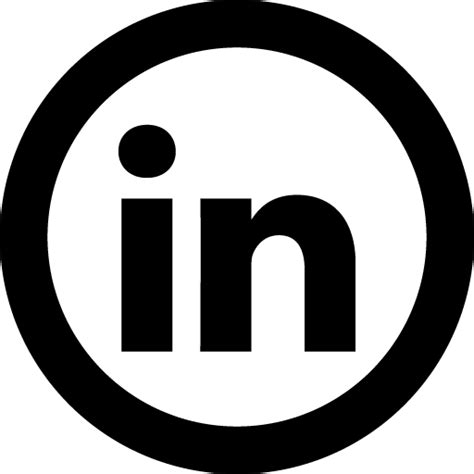 Linkedin Circle Icon Svg Png Free Download